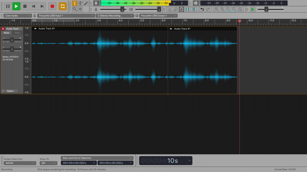 Audacity by with Logic Pro styling